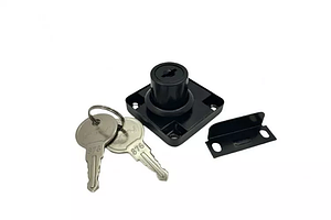 Замок GTV квадратний 138 сталевий механізм Чорний