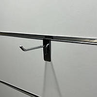 Крючок хромированный в экономпанель 10 см (6 мм)