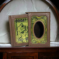 Подарочная книга на украинском языке "Одиссея" Гомер в кожаном переплете и элитном футляре в коже