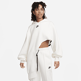 Urbanshop com ua ТОЛСТОВКА W NIKE NSW TCH FLC OS ASYM HDY (FN7123-110) РОЗМІРИ ЗАПИТУЙТЕ