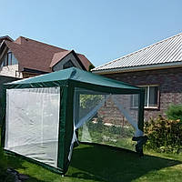 Прочный садовый павильон 3х3 метра Павильоны для отдыха с москитными сетками (Беседки шатры для дачи) YES