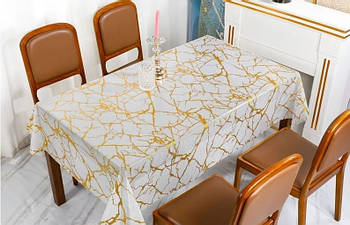 Клейонка на стiл Всі дома Граніт Twinkle 1.37х25 м прозора K-8191A