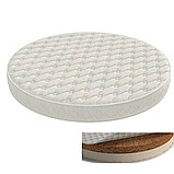 Матрац в люльку Smart Bed Round 72x72 IngVart, кокосова койра + латекс, фото 4
