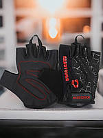 Перчатки для фитнеса и тренировок Полиэстер HARD TOUCH FG-9499 Чёрно-красные М