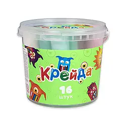 Крейда Strateg Різнокольорова велика (50103), 16 штук