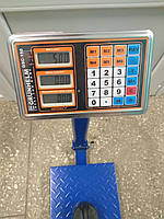 Электронные торговые весы со стойкой напольные до 150 кг , платформенные промышленные весы