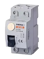 Пристрій захисного відключення SP-RM 2P 16А 30мА тип AC Електромеханічний