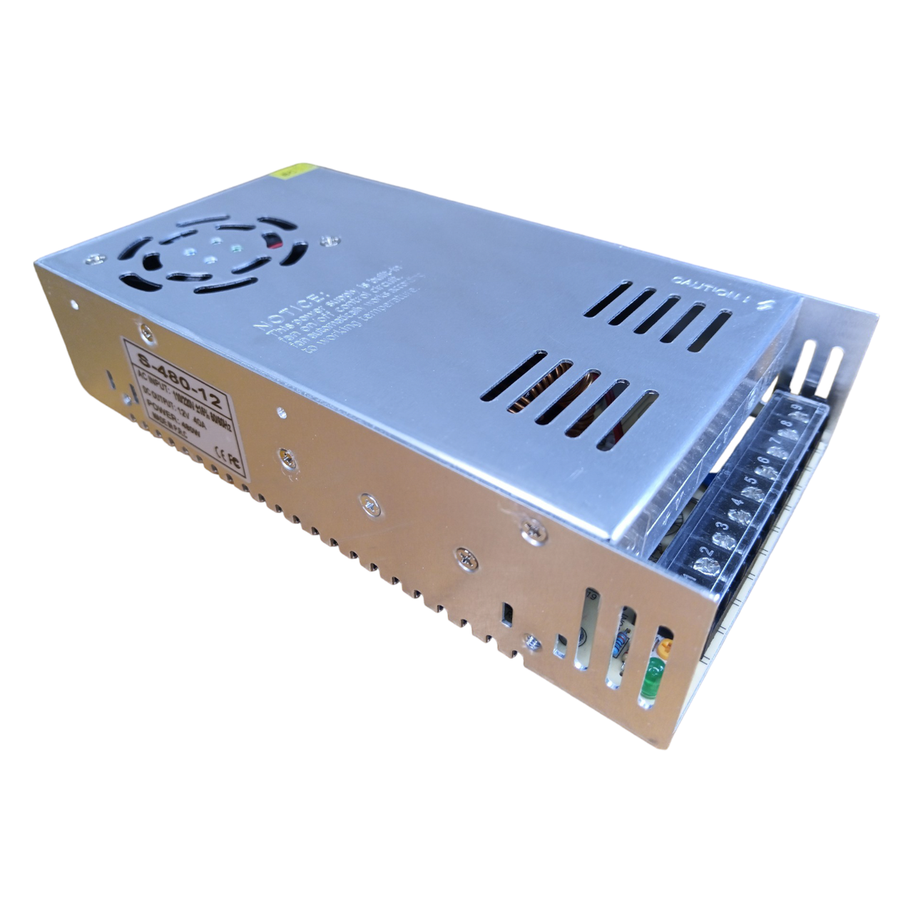 Блок питания 12В 40А S-480-12 480Вт 215×115×50 мм (ID#2212847758), цена ...