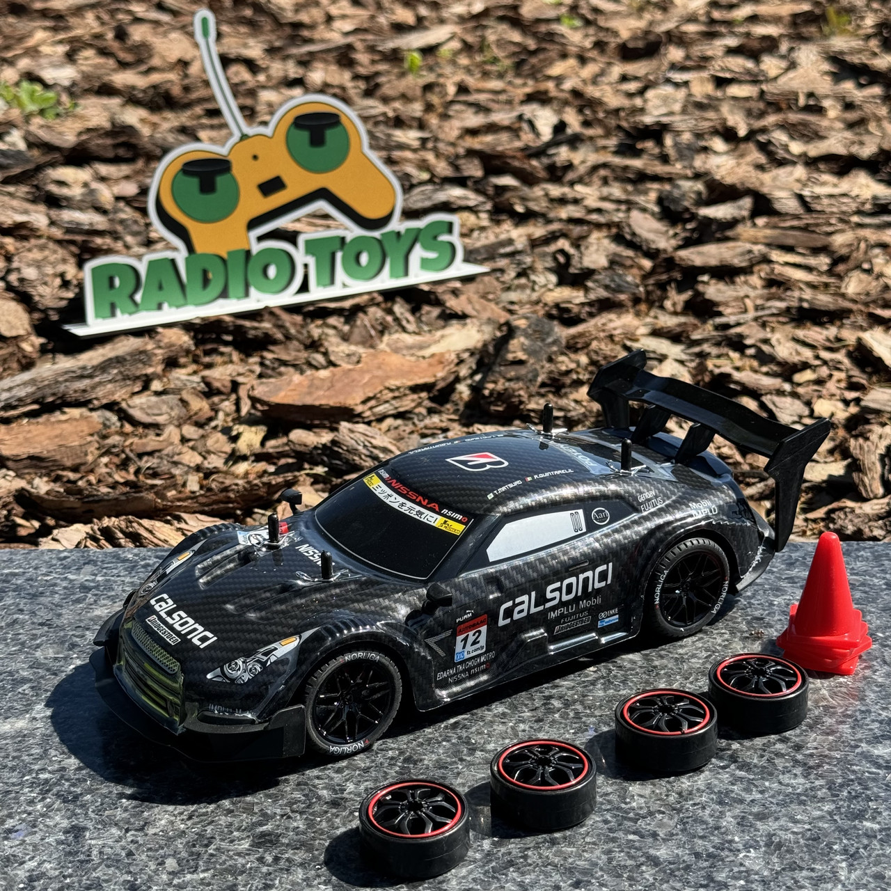 Дрифтова машинка на радіоуправлінні Nissan GT-R R-37 Чорна| Машинка для дрифту на пульті управління Дрифт машина на радіокеруванні, фото 1