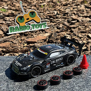 Дрифтова машинка на радіоуправлінні Nissan GT-R R-37 Чорна| Машинка для дрифту на пульті управління Дрифт машина на радіокеруванні