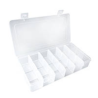 Органайзер пластиковий для рукоділля та шиття 11,5х22,5х4 18 осередків