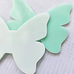 Пластиковий шаблон 6.5×5.5 см у формі метелика, фото 3