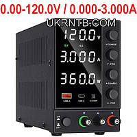 Высокоточный лабораторный блок питания 0,00-120,0В, 0,000-3,000А / Зарядное устройство универсальное 120В