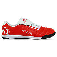 Взуття для футзалу чоловіче ZUSHUNDA 6029-4 розмір 39-45 червоний-білий