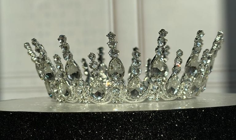 Кругла Тіара,корона Діадема (повне коло) для прикраси торта, а також для голови