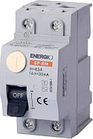 Пристрій захисного відключення SP-RM 2P 63А 30мА тип AC Електромеханічний