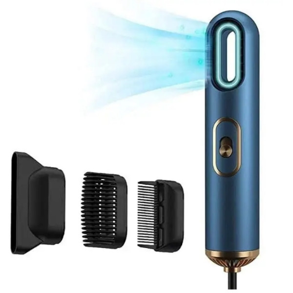 Фен компактний для подорожей 800Вт HAIR DRYER Синій