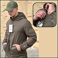 Боевая летняя тактическая оливковая куртка для военных, водонепроницаемая куртка олива мужская XXXL BaGr