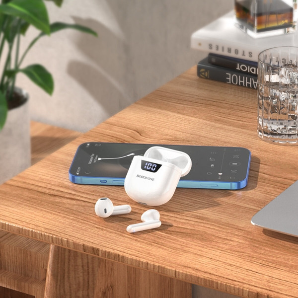 Навушники BOROFONE BW05 Pure tone true wireless BT headset White, фото 1