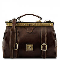 Кожаная сумка - саквояж Tuscany Leather MONA-LISA TL10034 Темно-коричневый EM, код: 7615789