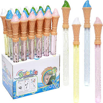 Мильні бульбашки Морозиво 3815 37см 24 штуки Дитячі мильні бульбашки 100 мл