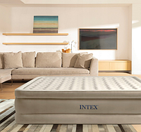Надувне двоспальне ліжко Intex 64428, 152х203х46 см, вбудований електричний насос PRO_62