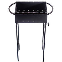 Мангал зі знімними ніжками на 6 шампурів, сталь 2 мм, універсальний, розбірний, для відпочинку на природі (83-17)