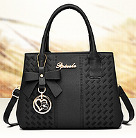 Стильная женская мини сумка с брелком, женская сумочка на плечо с брелочком PRO_879