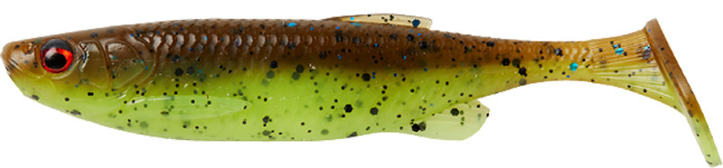 Силикон Savage Gear Fat Minnow T-Tail 75mm 5.0g Chartreuse Pumpkin (поштучно), фото 1