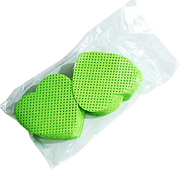 Серветки безворсові «Сердечки», 100 шт (зелені)