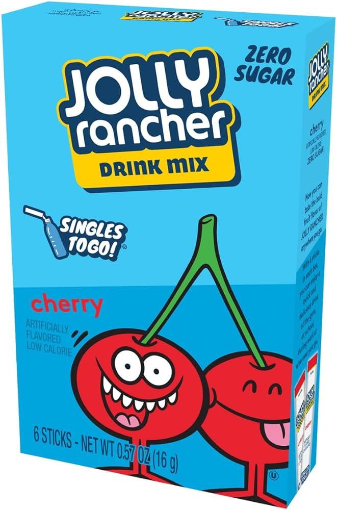 Порошковий напій Jolly Rancher Water Drink Mix Chery 16г, фото 1