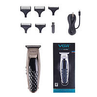 Машинка для стриження волосся тример VGR V-093 з USB-зарядкою PRO_349