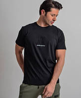 Armani Exchange Premium люкс футболка черная мужская котон модная стильная Армани 024