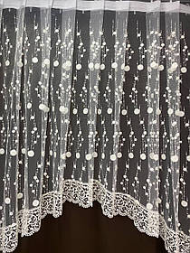 Готова Фіранка, Арка кружечок крем (3м.) - край(1.50) середина (1.25)