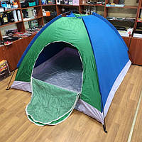 Палатка туристическая раскладная 200 х 200 см двухместная с москитной сеткой (50406) PRO_575