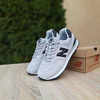 Кросівки New Balance 574 чоловічі, кросівки нью беленс 574 сірі літні, нью беланс замшеві в сітку