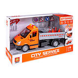 Іграшка машина "City-Service" WY593B з аксесуарами, звук, світло, фото 3