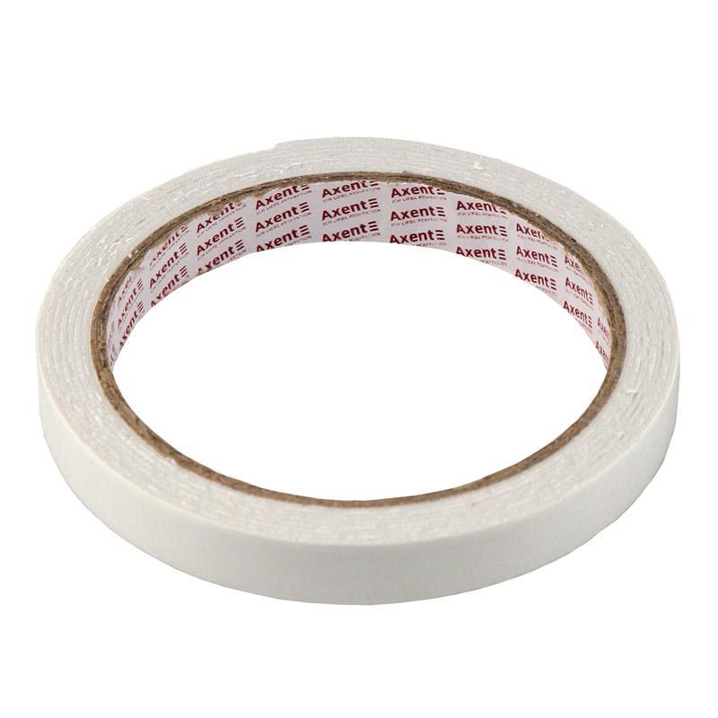 Стрічка клейка двустороння 12 мм, 2 метри, спінена основа Axent 3110-А, фото 1
