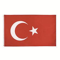 Rest Прапор Туреччини 150х90 см. Турецький прапор поліестер RESTEQ. Turkish flag