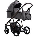 Коляска Bebetto FLAVIO CHOCO 11 сірий льон 503.12.23.C11, фото 2