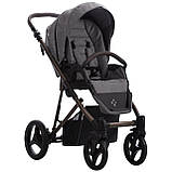 Коляска Bebetto FLAVIO CHOCO 11 сірий льон 503.12.23.C11, фото 3