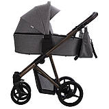 Коляска Bebetto FLAVIO CHOCO 11 сірий льон 503.12.23.C11, фото 5