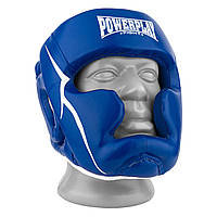 Спортивный боксерский шлем тренировочный PowerPlay 3100 PU Синий S PRO_1000
