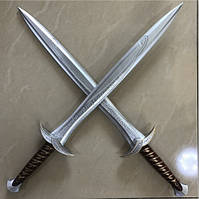 Rest 2 шт. 1:1 Косплей меч Фродо RESTEQ 72 см з фільму Володар Перстнів Хобіт, гумовий ельфійський меч Жало