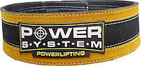 Спортивный пояс для тяжелой атлетики Power System Stronglift PS-3840 Black/Yellow S/M PRO_2800