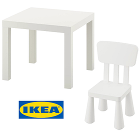 Набір! Стіл IKEA LACK + стілець IKEA MAMMUT 2 предмети