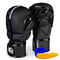 Спортивные перчатки для ММА Phantom APEX Sparring Black S/M (капа в подарок) PRO_2783