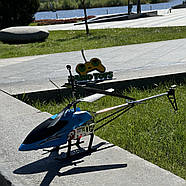 Вертоліт на радіоуправлінні "TORNADO" Синій 65см | Гвинтокрил на пульті управління | Гелікоптер на радіокеруванні, фото 4