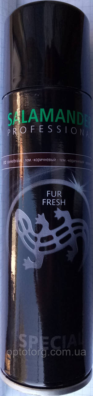 Аерозоль фарба темно-коричнева "Fur Fresh" Salamander для хутра