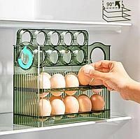 Полка контейнер для яиц в холодильник. Лоток подставка для хранения яиц на 30 шт